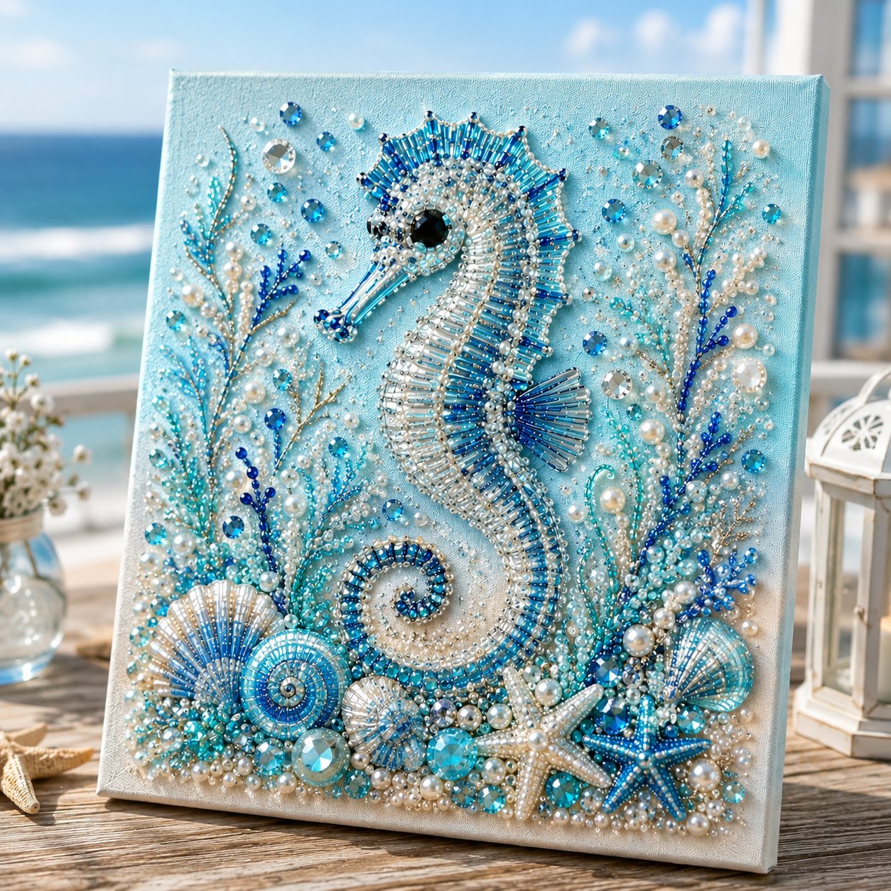 🔥Last Day 49% OFF - 🌊✨Ocean Theme Pearl Art DIY Kit